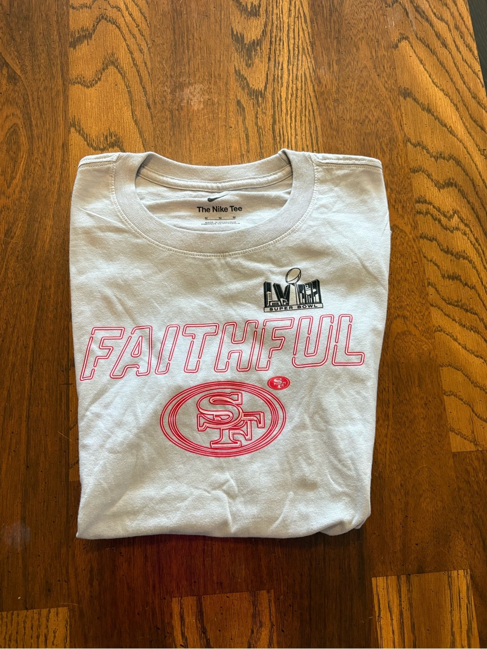 Nike Kids White Tee with Pink San Francisco 49ers Graphic